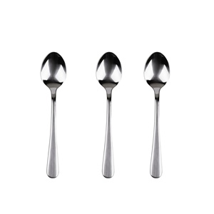 Set di 3 cucchiai in acciaio inossidabile riciclato, lucentezza naturale - Product Image 1