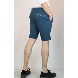 HORIZONT Bermuda sportif Short de golf tissé en polyester avec fermeture à la taille élastique couleur cobalt et velours côtelé avec décoration de logos - Product Image 2