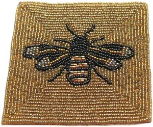 Handcrafted Beaded <b>Bee</b> Tea Coaster for Elegant Table Decor Made with Premium Glass Beads Ideal for <b>Gifting</b> and Home Styling - Product Image 5
