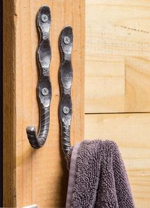 Customizable Decorative <b>Cast</b> <b>Iron</b> Wall <b>Hook</b> With Rustic Charm For Hanging Clothing Hats Towels Keys And Everyday Items - Product Image 2