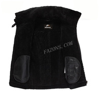 Blouson aviateur en cuir d'agneau vintage pour homme, style motard, écologique, respirant, rétro, doublure en fourrure de mouton, décontracté
