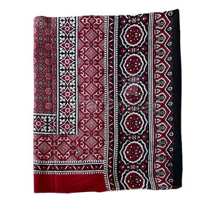 Bufanda Ajrak para adultos, envoltura bordada de algodón, diseño tradicional, elegante bufanda Ajrak para regalar - Product Image 1
