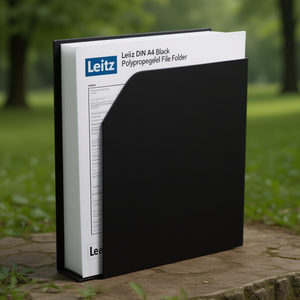 Leitz DIN <b>A4</b> Black Polypropylene File <b>Folder</b> - Product Image 3