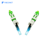 Konektor Serat Optik SC APC UPC Cepat Pasang, Perakitan Cepat Mekanis untuk Kabel Drop 2.0*3.0mm FTTH
