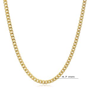 Collar de cadena gourmet, joyería de plata de ley 925 para mujer, joyería fina turca hecha a mano al por mayor - Product Image 2