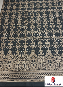 Tissu brodé en polyester de haute qualité pour la confection de vêtements et l'artisanat, populaire aux Émirats arabes unis, fournisseur en gros - Product Image 5