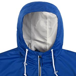 Manteau coupe-vent à capuche tendance pour hommes veste décontractée printemps automne hiver nouveau Colorblock fermeture à glissière mince toile imprimée - Product Image 4