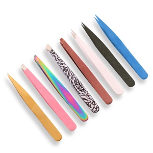 Pinces à épiler de haute précision en acier inoxydable pour sourcils et barbe, outil de toilettage des sourcils avec revêtement en papier - Product Image 4