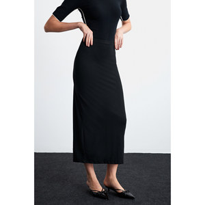 ETHIQUET EMIL Falda elegante de longitud maxi con abertura trasera para mujer - Product Image 3