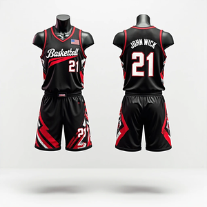 Conjuntos de Uniformes de Baloncesto Personalizados sin Mangas para Verano, Ropa Deportiva para Hombre, Transpirable, de Secado Rápido, Alta Calidad, 100% Poliéster - Product Image 4