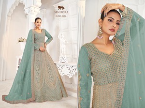 Fournisseur indien de haute qualité premium ethnique Anarkali Salwar Kameez costume ensemble pour la fête de mariage élégant à des prix de gros - Product Image 5