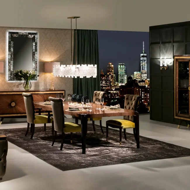 Csrving klassisches französisches neues luxus-esszimmer-set italienischer stil für hotel- und restaurantprojekte