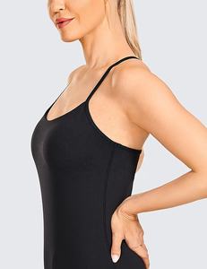 Vente en gros Débardeurs de sport de yoga fitness décontractés personnalisés Débardeurs pour femmes de grande taille solides sans manches respirants à séchage rapide Gym Running Made - Product Image 3