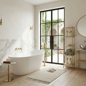 Baignoire autoportante Signature Design FW-8822-67, moderne et durable, en acrylique, pour 1 personne, appartement, intérieur - Product Image 4