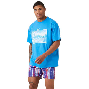 Short de bain décontracté 100% coton avec impression numérique pour hommes avec cordon de serrage à la taille et poches Meilleure vente en gros - Product Image 5