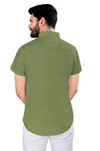 Vente en gros Chemise à manches longues en satin menthe pour hommes, vêtement de travail professionnel sans repassage, anti-rides, respirant et décontracté avec col - Product Image 2