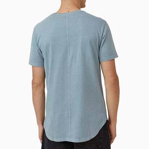 Camisetas de hombre de alta calidad personalizadas 100% algodón poliéster liso teñido clásico manga corta ropa de verano para hombre camisas de talla grande - Product Image 2