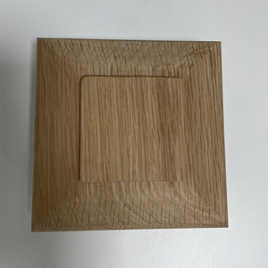 Tapa de poste de álamo de madera Natural respetuosa con el medio ambiente, piezas de escalera de madera maciza, tapa decorativa Newel, escalera Bacony - Product Image 3