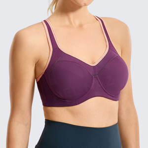 Transpirable Fitness Ajustar Yoga Sujetador deportivo Alto soporte Sujetador deportivo sin costuras Teñido liso Nuevo diseño Diseño personalizado Mujeres recortadas - Product Image 4