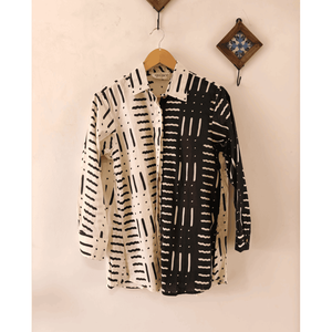 Camisa Larga Yin Yang - Tela Popelina - Product Image 1