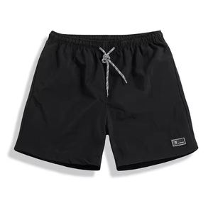 2025 venta al por mayor verano cintura elástica logotipo personalizado hombres gimnasio correr playa pantalones cortos impermeable transpirable lona poliéster para hombres - Product Image 3