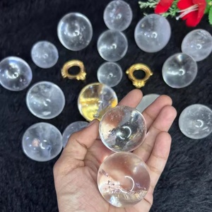 Esfera de Cuarzo Transparente Natural Tallada, Bola de Cristal para Meditación, Piedra Preciosa de Alta Calidad de Gujarat - Product Image 4