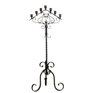 Bougeoir à 9 bras pour mariage Lieux saints Restaurants Décoration de la maison Bougeoir Candélabre en métal Conceptions en forme de coeur - Product Image 2