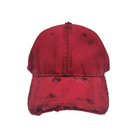 Casquettes de baseball unisexes personnalisées en polyester/coton, 6 panneaux, style vintage usé, style streetwear, ajustables