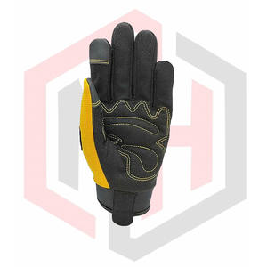 Gants de mécanicien en coton robuste avec paume enduite de PU et supérieure pour la construction industrielle de soudage et la sécurité de l'assemblage - Product Image 2