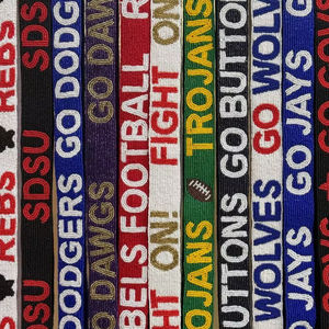 Sac de supporter personnalisé à sequins, bandoulière à sequins scintillants pour événements sportifs, sangle de sac ajustable et brillante - Product Image 1