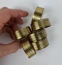 2022 ronds de serviette en métal de luxe écologique élégant pour la décoration de la maison de fête de mariage - Product Image 6