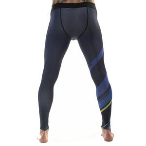 Pantalons de compression Logo personnalisé Polyester Elastique Respirant Base layer de basketball Vêtements de sport de course Fitness Gym Leggings pour hommes - Product Image 3