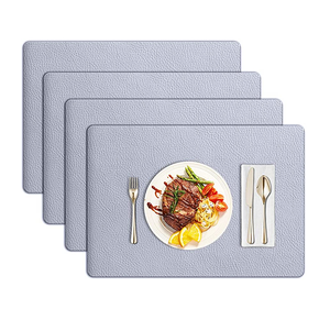 Superior Quality Leather Plate Mats Restaurant for Dining <b>Table</b> Mat Heat <b>Place</b> Mat Durable Household Customize Packing - Product Image 1