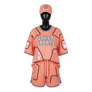 Ensemble short de basketball pour femmes en tissu maille polyester premium, design respirant avec empiècements, sublimation, logo personnalisé, ensembles pour femmes 100% coton - Product Image 1