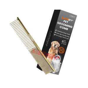 Herramienta para el cuidado de mascotas, peine de acero de 7 1/2 pulgadas para perros de todos los tamaños, acero inoxidable alemán de grado quirúrgico, fabricado en AISI 420 - Product Image 5