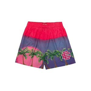 Pantalones cortos de sublimación de algodón 100% ecológicos para hombres Método de tejido no tejido - Product Image 6