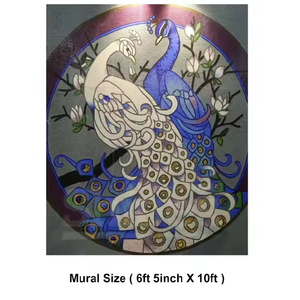 Handcrafted High Quality Custom Glass <b>Mosaic</b> Wall <b>Art</b> Tiles 10mm Thickness Eco-Friendly Water Resistant Classic Villa Hotel - Product Image 2