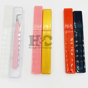 Venta al por mayor de pinzas de embalaje tubo de plástico caja de pestañas de tubo redondo pestañas postizas caja de pestañas de color personalizado tubo personalizado sostenible - Product Image 4