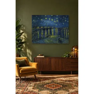 Impression sur toile Fida Van Gogh Nuit étoilée au-dessus du Rhône - Product Image 4