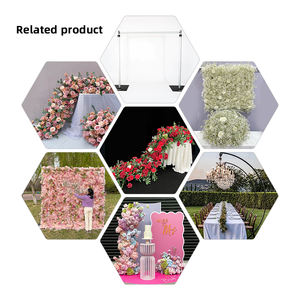 <span class=keywords><strong>Promise</strong></span> Dekorationen für Veranstaltungen Partyzubehör Blumen Burgunderrote Rose Künstliche Blumen Girlande für Hochzeitstreppe - Product Image 5