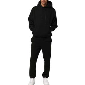 Ensemble pantalon de survêtement et sweat à capuche personnalisés 350-500 GSM Survêtement épais surdimensionné de haute qualité Design personnalisé sweats à capuche pantalons de survêtement usine - Product Image 1