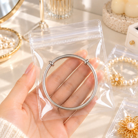 Sacs Ziplock Transparents en PVC pour Bijoux, Prêts à l'emploi, Sachets Auto-Scellants en PVC pour Rangement de Bijoux, Emballage pour Boucles d'Oreilles, Bagues et Colliers