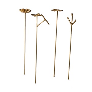 Mejor diseño de metal oro flor diseño final agitador en bajo precio - Product Image 1