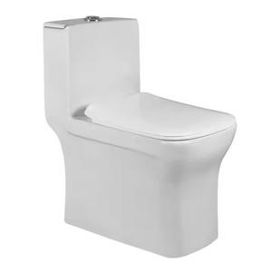 Inodoro de baño de una pieza de cerámica cuadrada más popular, juego completo de Color blanco, artículos sanitarios de baño de porcelana - Product Image 6