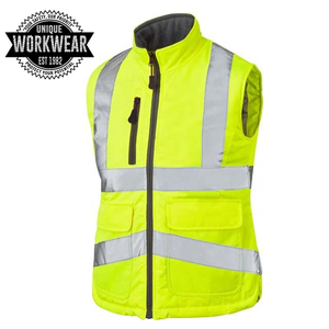 Chaleco de Alta Visibilidad Personalizado con Forro Polar, Sin Costuras, Certificado CE, con Cierre, para Trabajo, para Hombre - Product Image 6