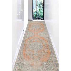 Tapis imprimé de style vintage, design turc de luxe pour salon ou cuisine, tapis doux non tissé - Product Image 1