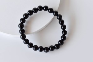 Bracelet en perles d'onyx noir de 8 mm, agate naturelle, boule de cristal, pierre précieuse, chakra, guérison, style bohème, unisexe, cadeau d'anniversaire - Product Image 5
