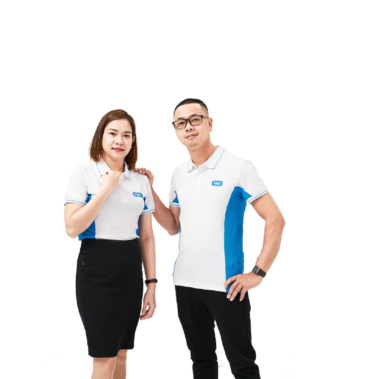 ขาว + น้ำเงิน