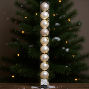 Amicasa 10pcs 6cm <b>Plastic</b> Pearl Christmas <b>Tree</b> Ball Set 9020176 Christmas Ball & <b>Tree</b> Ornaments - Product Image 3
