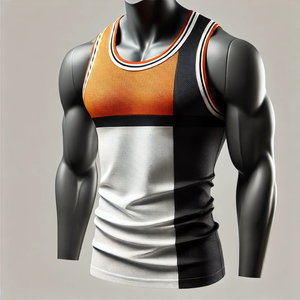 Camiseta de Gimnasio para Hombre, Directo de Fábrica, Transpirable, de Algodón, Color Sólido, Tejido de Punto, Alta Calidad, Estilo Casual, Secado Rápido - Product Image 5